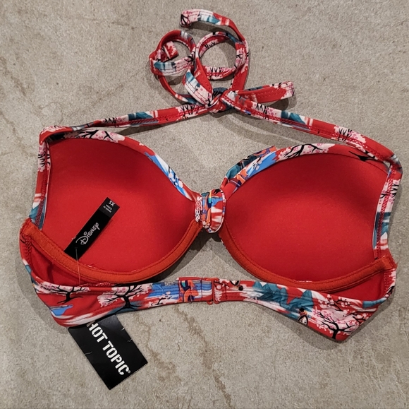 NWT DISNEY X HOT TOPIC Mulan Bikini Top - Picture 3 of 6